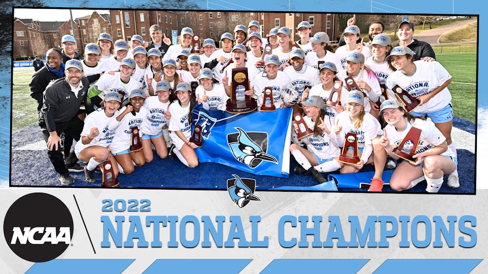 COURTESY OF HOPKINSSPORTS.COM
Hopkins women's soccer beats Case Western 2-1 and wins their first-ever national championship.