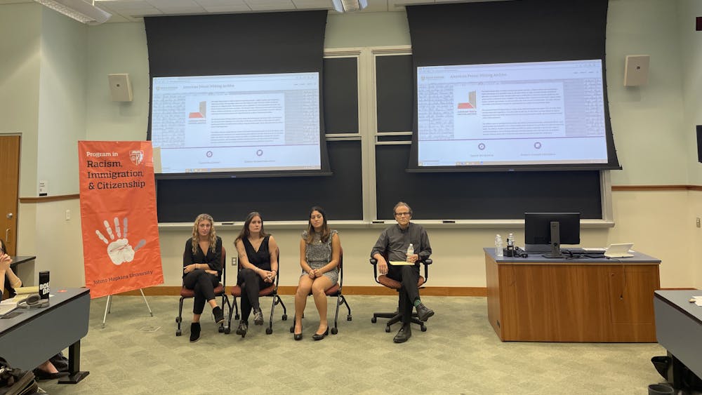 COURTESY OF ADRIANA ORDUÑA
Three undergraduate students present their year-long research projects based on the American Prison Writing Archive.