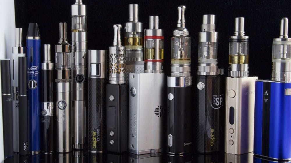 Ecigclick/ CC BY-SA 2.0 Inflammatory proteins released in cells by e-cigs can cause stress.