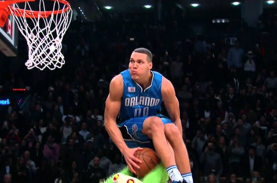 Espn First Take/CC-BY-2.0
Gordon won the title with this dunk.