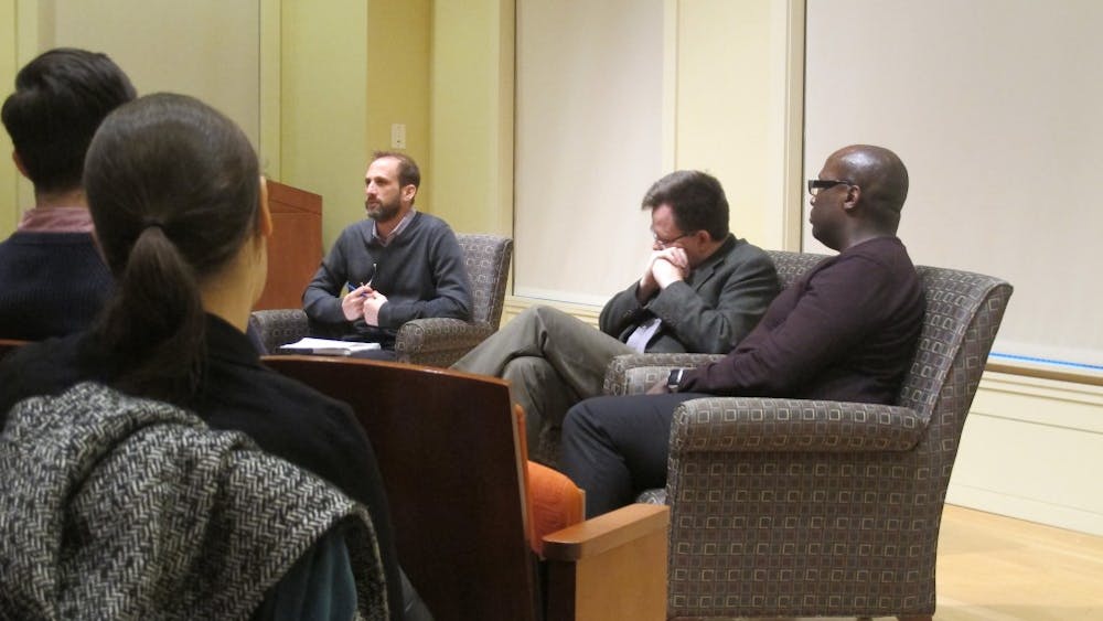 COURTESY OF GIULIANA LEOTTA
Whittington and Davis shared their perspectives on free speech at a discussion on Tuesday.