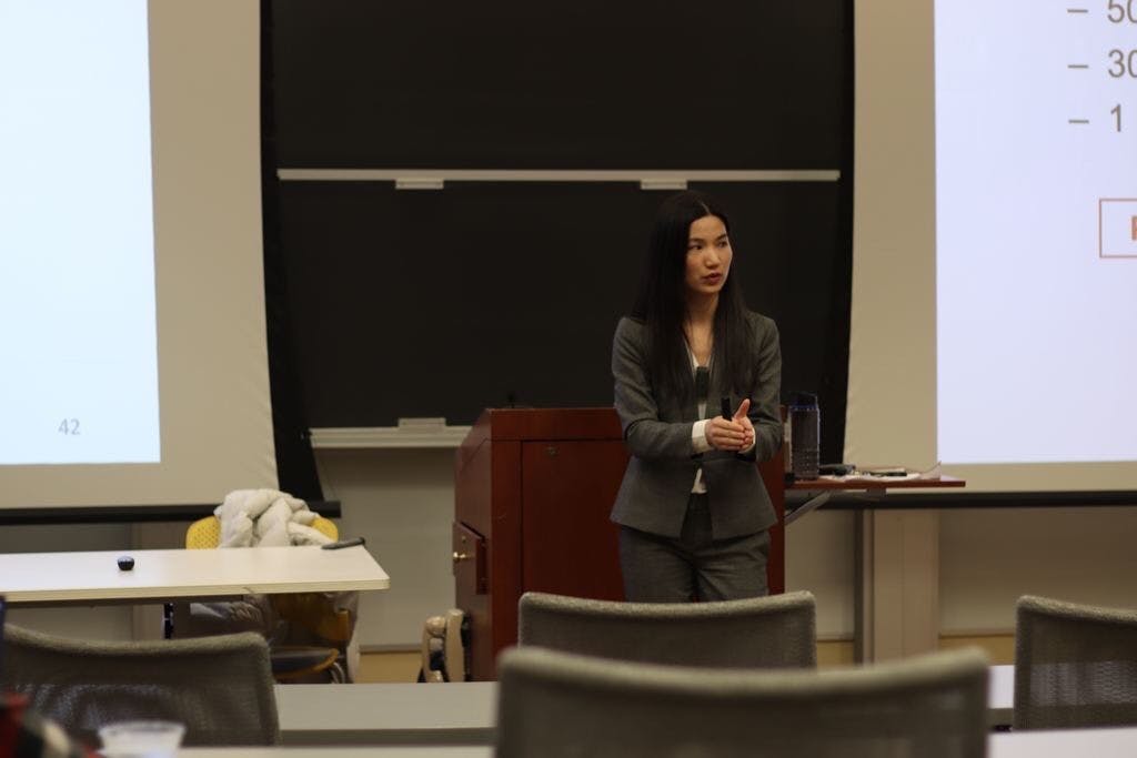 COURTESY OF CAS GUSTAFFSON
Hui Guan of North Carolina State University presented her work on reuse-centric optimization.