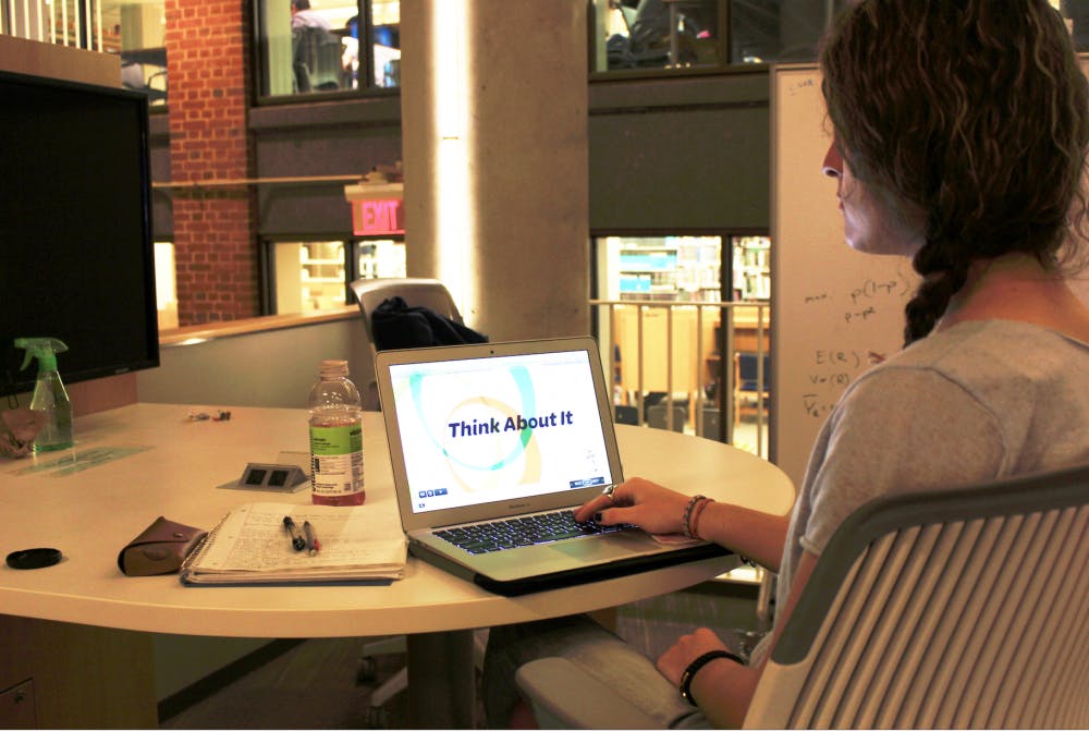 COURTESY OF MORGAN OME
Even though the University has claimed that Think About It takes 45 minutes to complete, the module typically takes 90 minutes to finish.