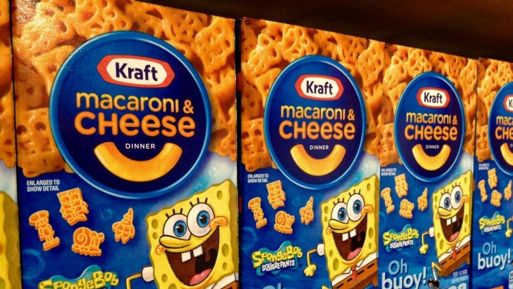  Mike Mozart/ CC BY 2.0
Kraft Macaroni and Cheese is sold in many shapes, like SpongeBob.