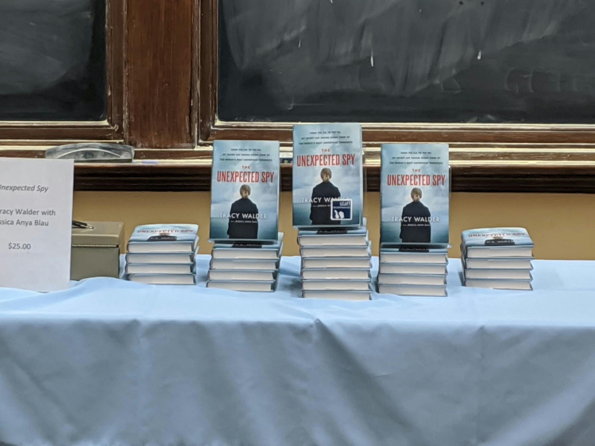 DEREK MORITZ
Tracy Walder shared stories about working for both the FBI and the CIA.