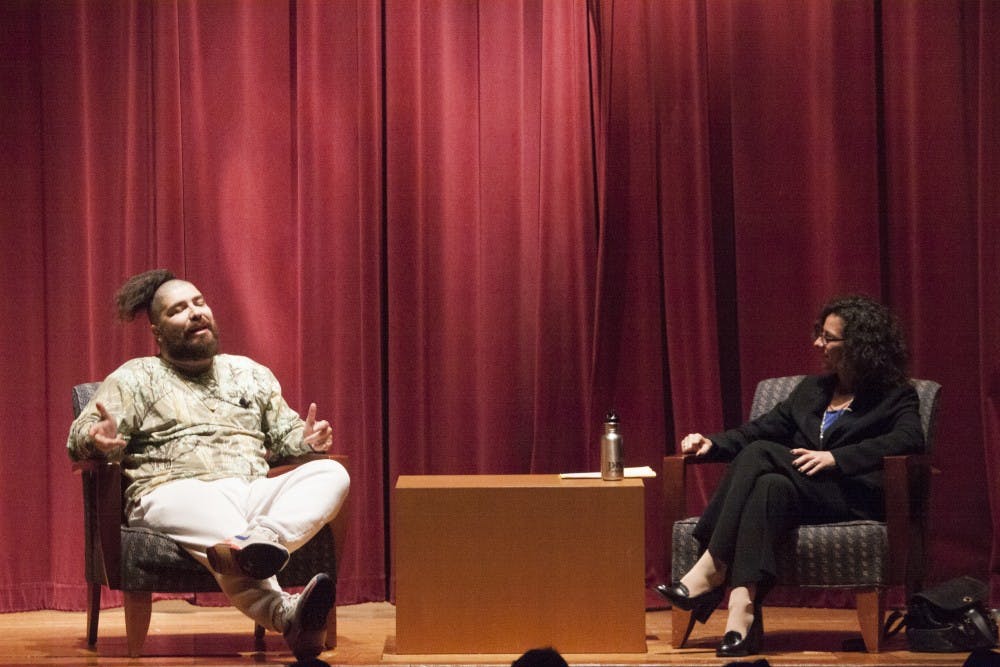 Courtesy of Sofya Freyman
Associate Dean of Student Life for Student Engagement Tiffany Sanchez posed questions to Ostrovsky.