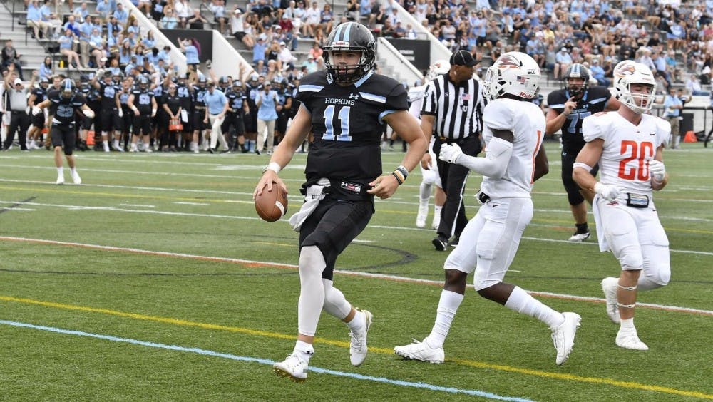 Hopkinssports.com
Football fought hard the entire game, but failed to close the game out in the final seconds.