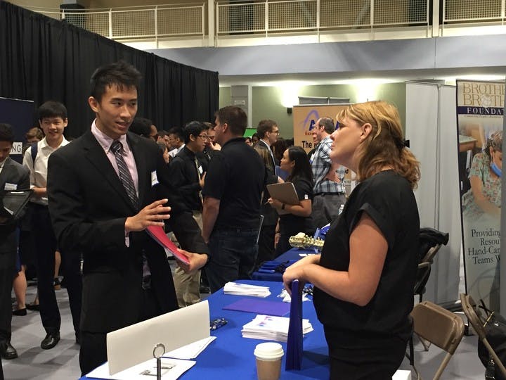 COURTESY OF SARAH Y. KIM
The Career Fair featured a diverse range of prospective employers. 