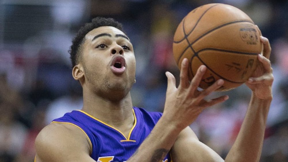 KEITH ALLISON/ CC BY-SA 2.0
Point guard D’Angelo Russell led the Lakers’ recent winning streak.