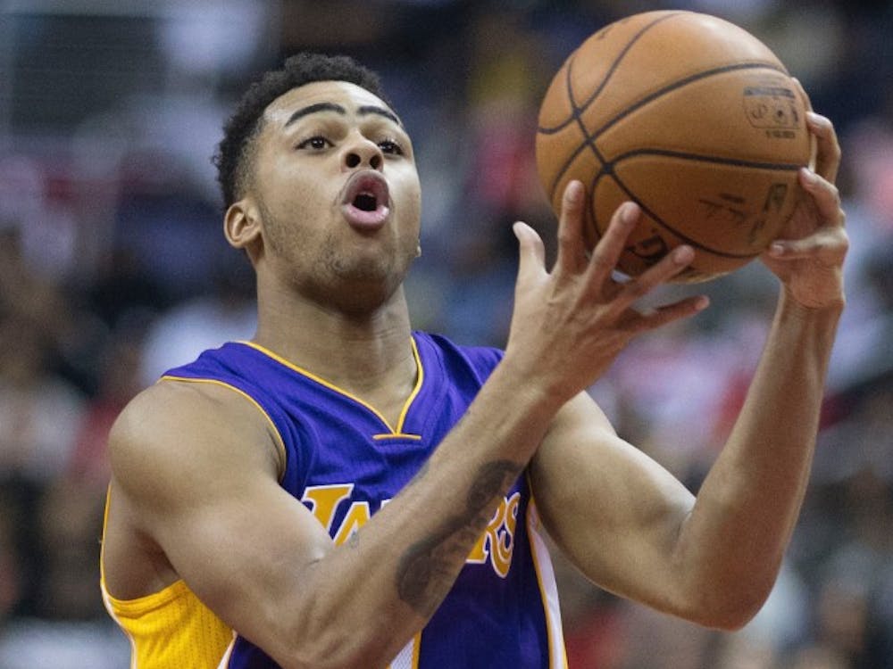 KEITH ALLISON/ CC BY-SA 2.0
Point guard D’Angelo Russell led the Lakers’ recent winning streak.