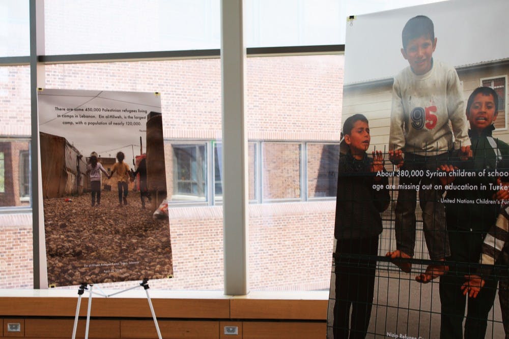 COURTESY OF ROLLIN HU
Photographs on display offered a sneak-peek into Ai’s latest documentary, “Human Flow.” 