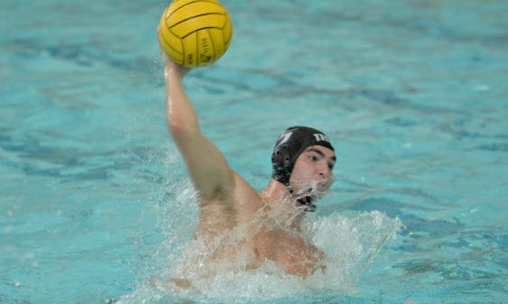 HOPKINSSPORTS.COM
Junior Matt Fraser scored four goals for the Jays in a losing effort.