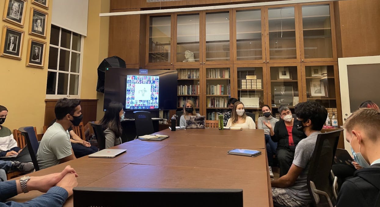 COURTESY OF YANA MULANI
The event brought undergraduate and graduate students together with faculty for a roundtable discussion.