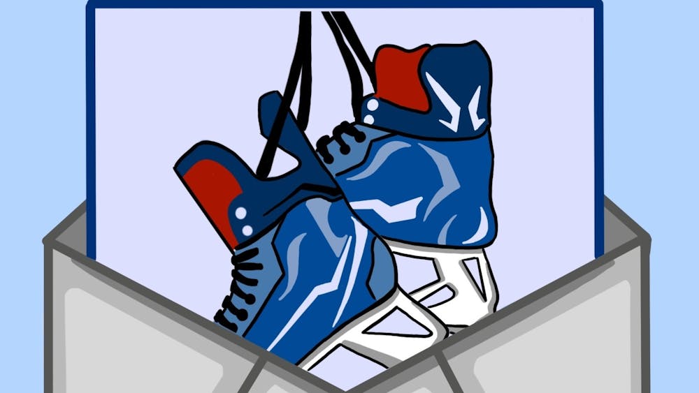 COURTESY OF SYDNOR DUFFY
Tim Kahoe pens his legacy letter with the help of Omkar Katkade.