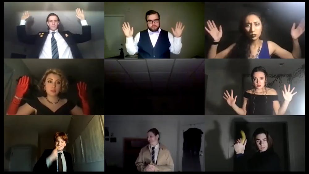 COURTESY OF JHU BARNSTORMERS
A still from the Barnstormers’ production of Clue: Stay at Home.