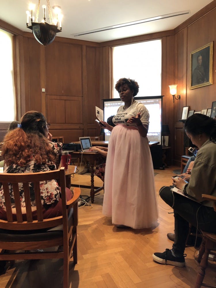 COURTESY OF YASMIN YOON
Professor Tinsley pointed out that the Women’s March was not inclusive.