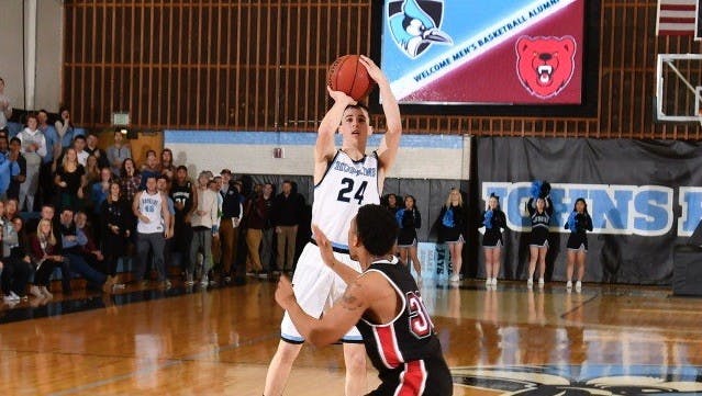 HOPKINSSPORTS.COM
This past weekend, the Hopkins men’s basketball team faced off against the Ursinus College Bears at the 16th annual Wall-O’Mahony game