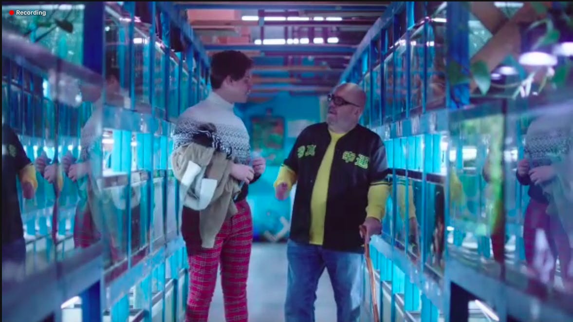 COURTESY OF RISHABH KUMAR
Guy Nolet and Tom Lyle appeared in “Sugar,” which was the second of three short films that Studio North premiered this past week.