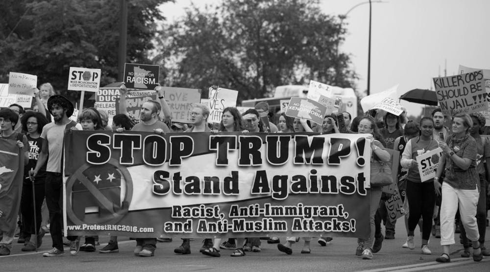 FIBONACCI BLUE/cC-By-2.0
Donald Trump’s failure to exhibit empathy has sparked many protests amongst minority groups. 