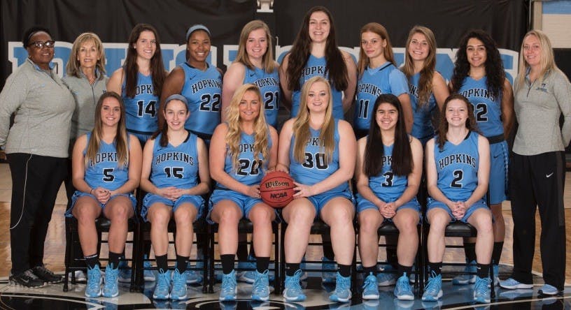 HOPKINSSPORTS.COM
The women’s basketball team opened their Centennial Conference slate with a victory against the McDaniel College Green Terror at Goldfarb Gym over Thanksgiving break.