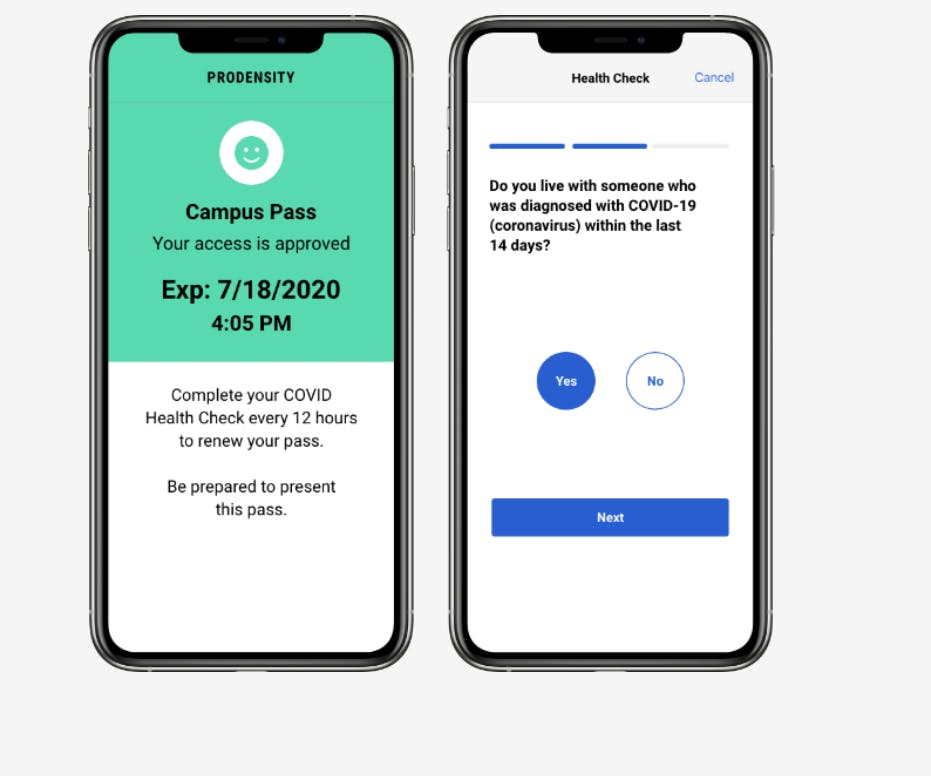 COURTESY OF THE JOHNS HOPKINS TECHNOLOGY INNOVATION CENTER&nbsp;
The Prodensity app has expanded upon its original goal of helping labs social distance.&nbsp;