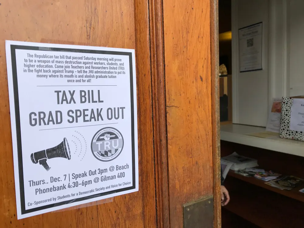 COURTESY OF JACOB TOOK
Teachers and Researchers United will be hosting a speak out on the tax bill this Thursday.