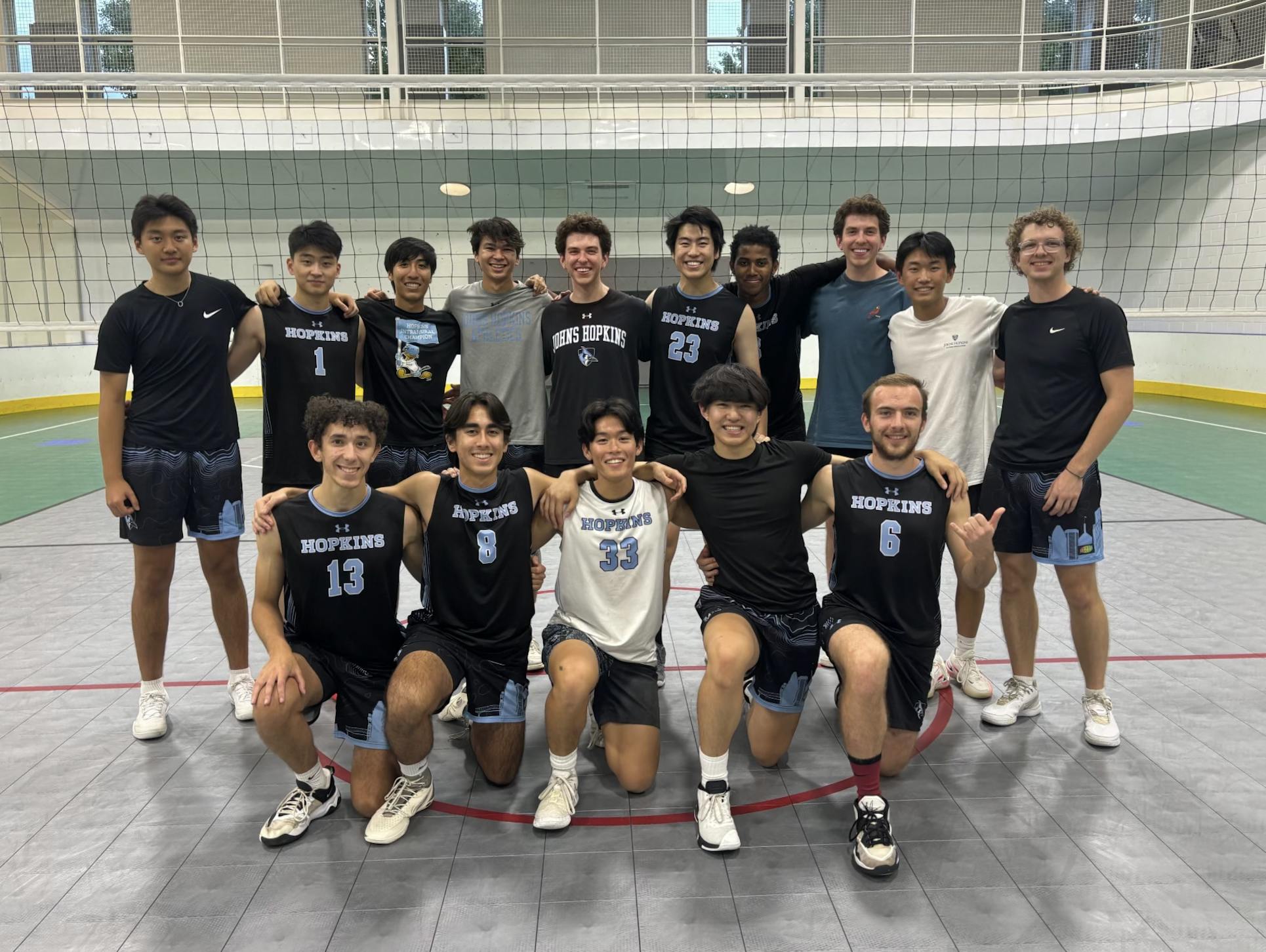 COURTESY OF BRANDON LEBLANC
LeBlanc shares his experiences in three communities he belonged to at Hopkins: club volleyball, PILOT and Blue Key Society.