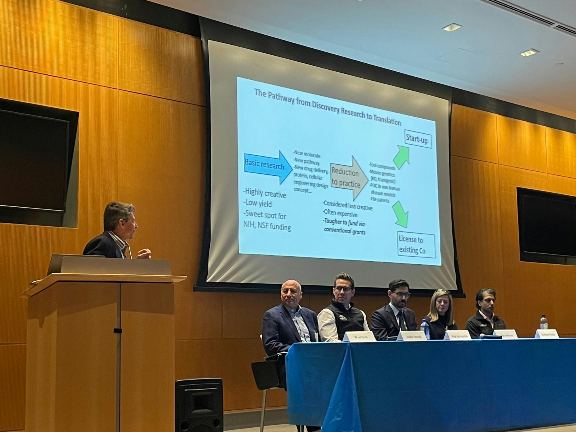 COURTESY OF ANDREW WU
Wu comments on the Translational Immunoengineering Symposium on March 11, 2026.