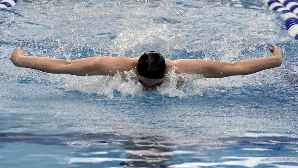 HOPKINSSPORTS.COM
The men’s and women’s swimming teams won 11 events last weekend against the Carnegie Mellon Tartans.