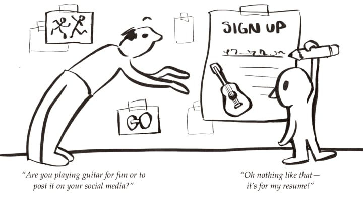 ARANTZA GARCIA / DESIGN AND LAYOUT EDITOR
The Editorial Board encourages Hopkins students to prioritize finding a hobby that brings them joy.&nbsp;