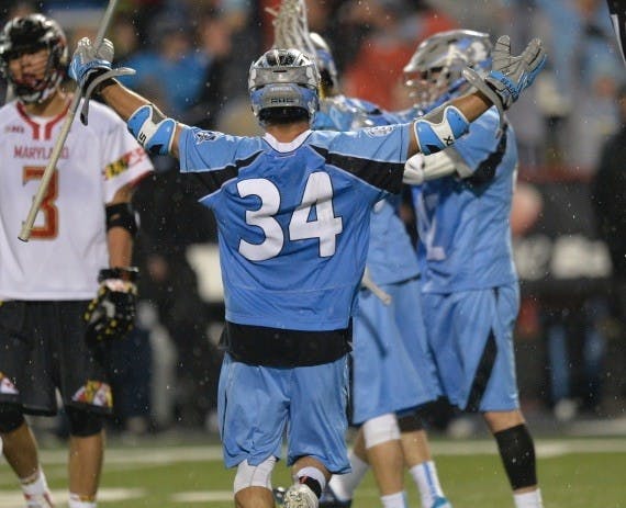 Michael Pellegrino celebrates after beating the Terrapins back in 2015. 