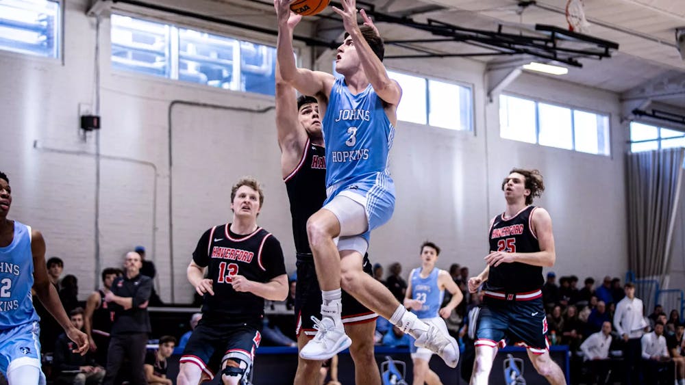 COURTESY OF HOPKINSSPORTS.COM
The Blue Jays emerged from a very successful week with victories for both Basketball teams and Men’s Lacrosse.