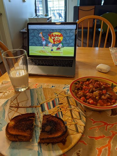 COURTESY OF ARIELLA SHUA
Shua revisits the things she loved as a child, like watching cartoons.