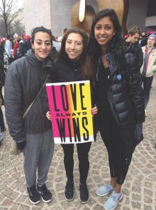  COURTESY OF MIKA INADOMI
Inadomi marched in D.C. in hopes that it would change Trump’s actions.