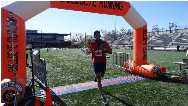 Hopkinsspoirts.com
Spangler crossed the finish line after 15 minutes to earn first place.