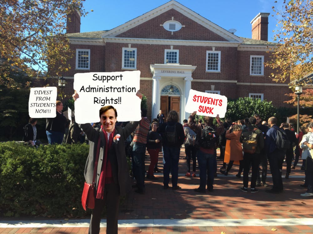  Courtesy of Vice Dean of Graduate Education, and Centers and Programs Matthew Roller
Since 1876, administrators have suffered at the hands of student demonstrators who asked for ridiculous things like justice and reasonable policies.