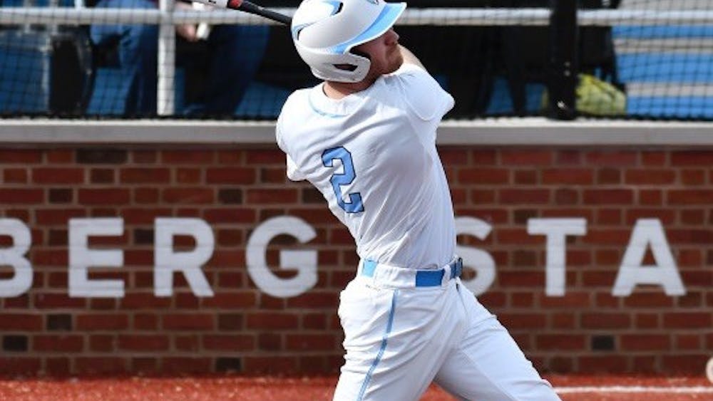 Hopkinssports.com
Conor Reynolds hit a home run to lead off the game against Haverford.