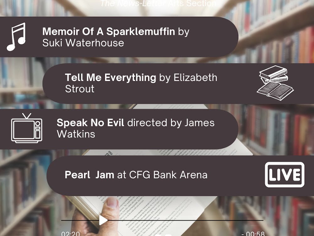 COURTESY OF AIMEE CHO
This week’s picks include the psychological thriller Speak No Evil directed by James Watkins, the murder mystery and romance novel Tell Me Everything by Elizabeth Strout, Memoir Of A Sparklemuffin by English singer-songwriter Suki Waterhouse and Pearl Jam’s concert at CFG Bank Arena.