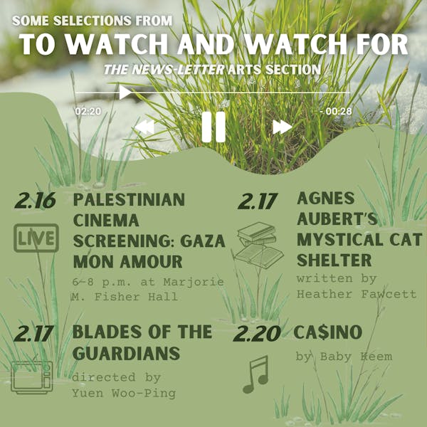 To watch and watch for: Week of Feb. 16