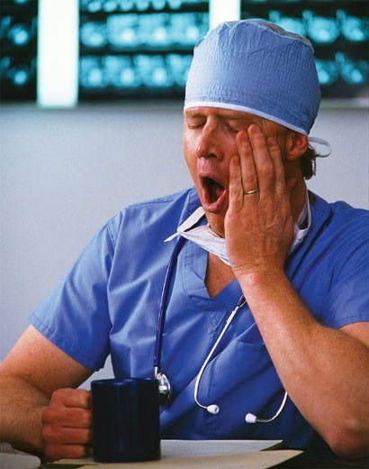 COURTESY OF WWW.SCOPEBLOG.STANFORD.EDU
Many would argue that a doctor’s fatigue can cause medical errors.