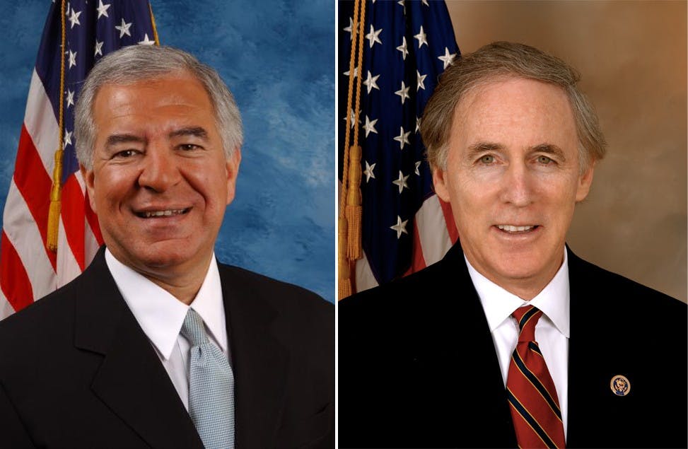 PUBLIC DOMAIN
From left: former Congressmen Rahall (D-WV) and Stearns (R-FL).