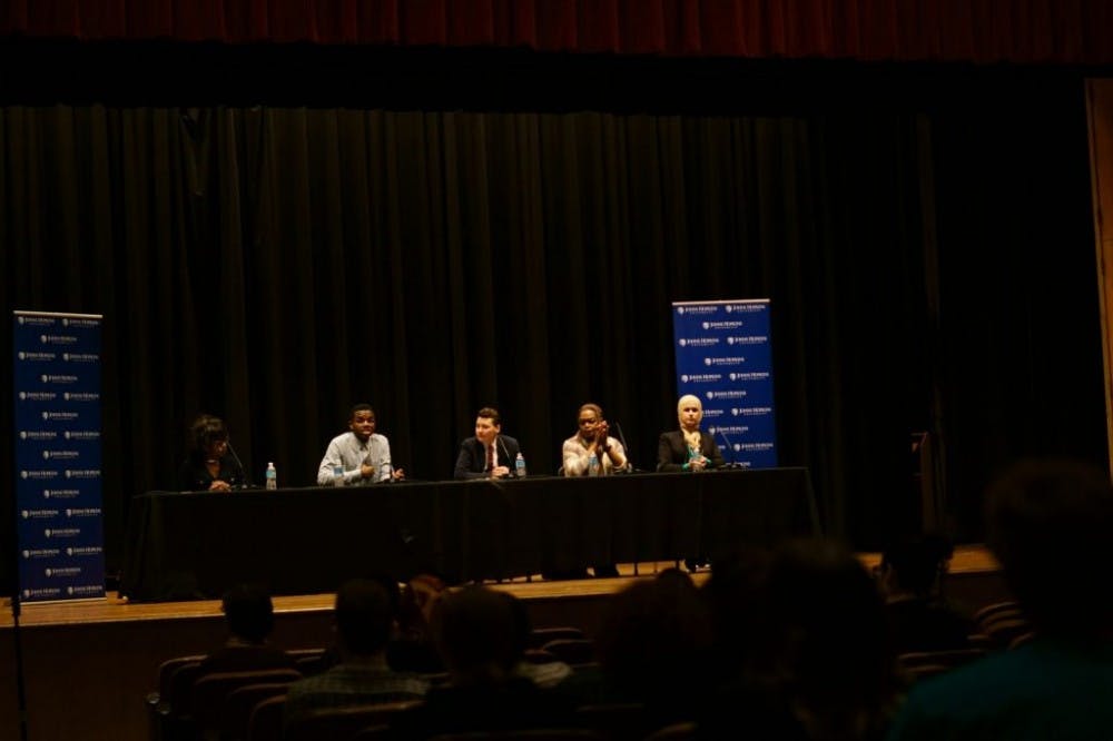  Kunal Maiti/Photography Staff
Black, queer and Muslim panelists shared their experiences of being minorities in this country.
