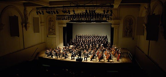 Courtesy  of Peabody.jhu.edu
This weekend, you can attend a concert at the nearby Peabody Institute for a relaxing cultural experience.