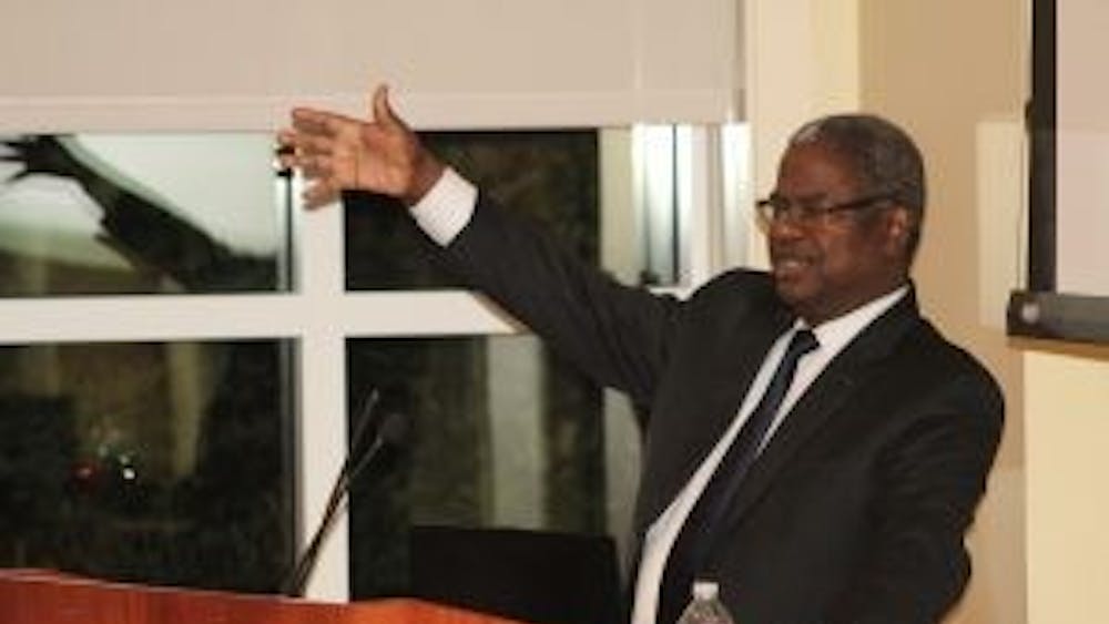 COURTESY OF RAYYAN GORASHI
Tiéna Coulibaly, the ambassador of Mali, talked about the country’s instability since the 2012 coup.