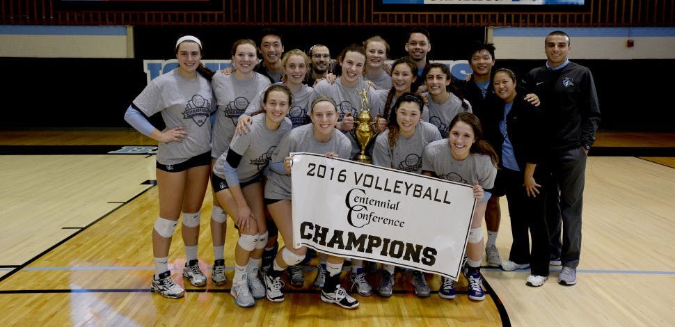 HOPKINSSPORTS.COM
The Blue Jays won the Centennial Conference Championship against the Muhlenberg Mules.