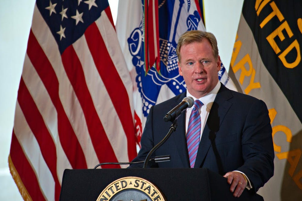 SSG Teddy Wade 
Roger Goodell and the NFL have mishandled domestic violence cases.