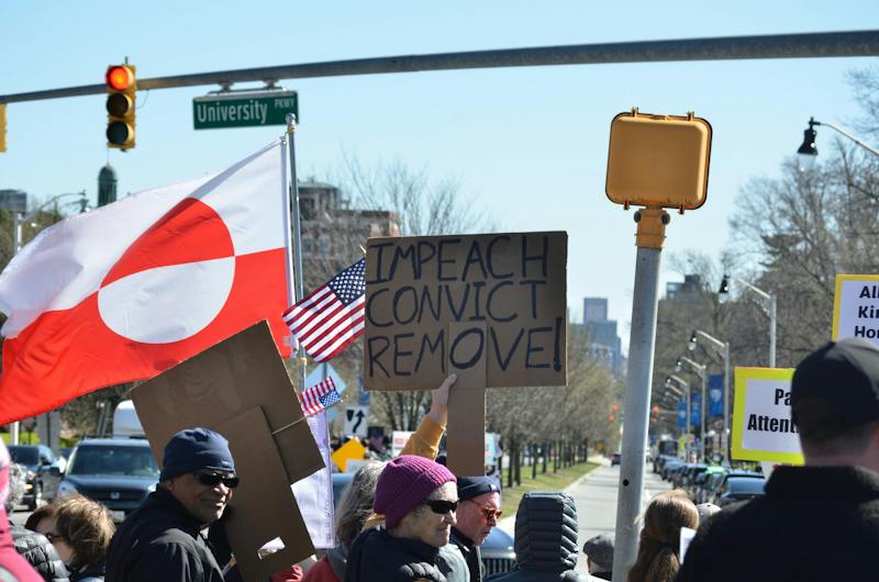 Hundreds of Baltimoreans protest Trump administration in third 