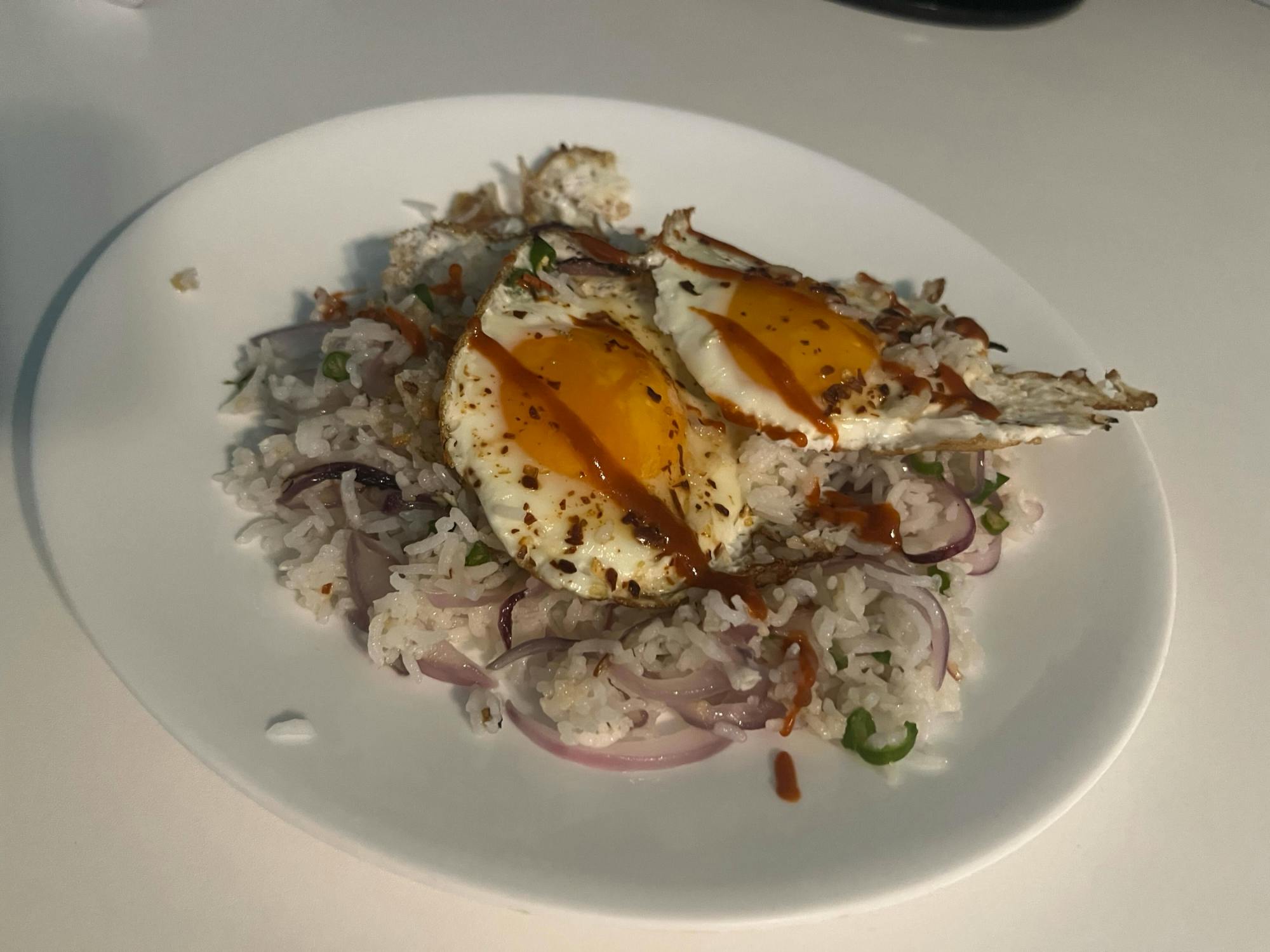 COURTESY OF SHREYA TIWARI
Shreya’s original eggs and rice is an easy but delicious dish that everyone should definitely give a try!