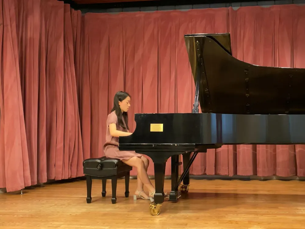 COURTESY OF VICKY ZHU
Zhu reflects on her relationship with the piano. 