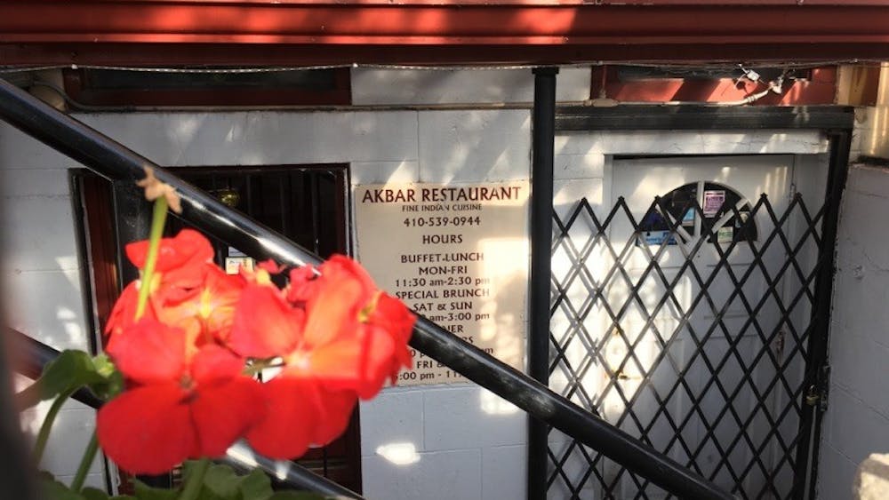 COURTESY OF RENEE SCAVONE
Akbar is an Indian restaurant located below the streets of Mount Vernon.